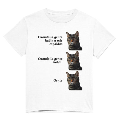 Camiseta Unisex Estampado de Gato "Gente" Michilandia | La tienda online de los fans de gatos