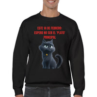 Sudadera Unisex Estampado de Gato 