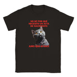 Camiseta Junior Unisex Estampado de Gato "Sorpresa Burocrática" Michilandia | La tienda online de los fans de gatos