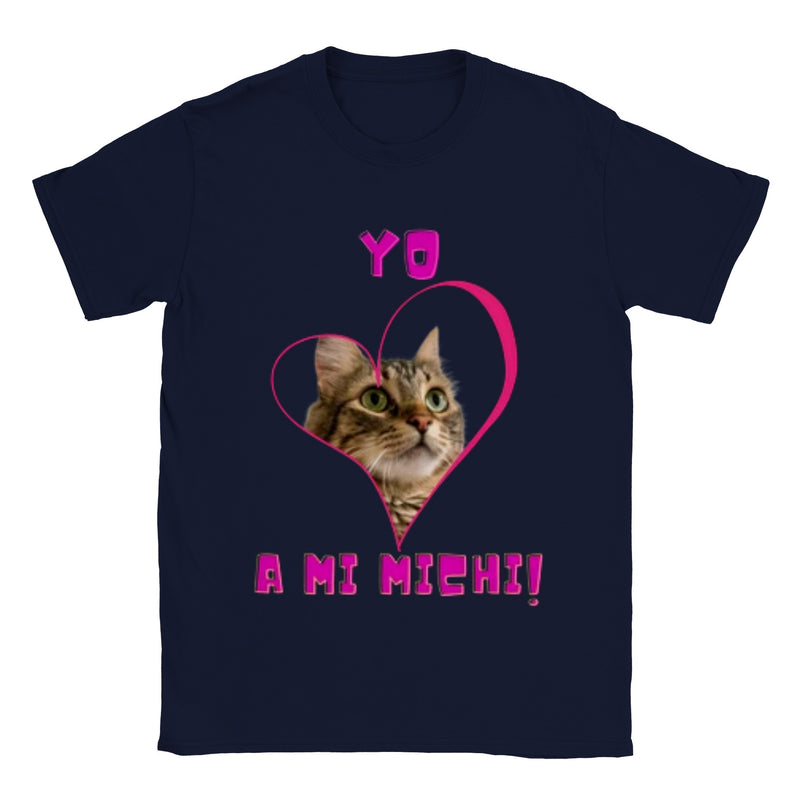 Imprime tu camiseta unisex "Yo amo a mi michi" Gelato