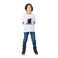 Camiseta Junior Unisex Estampado de Gato "MiauPool" Michilandia