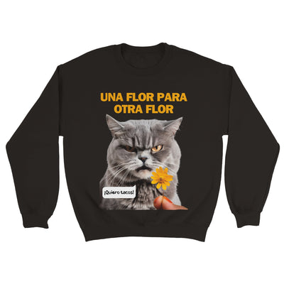 Sudadera Unisex Estampado de Gato 