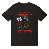 Camiseta unisex estampado de gato "El Ninja de las Galletas"
