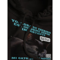 Sudadera con Capucha Unisex Estampado de Gato "Hora de mimar al gato"