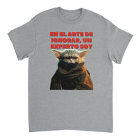 Camiseta Unisex Estampado de Gato "Yoda Miau" Michilandia | La tienda online de los fans de gatos