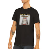 Camiseta unisex estampado de gato "Omae wa mou shindeiru"
