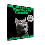 Lienzo de Gato "Regalo Sorpresa" Michilandia | La tienda online de los amantes de gatos