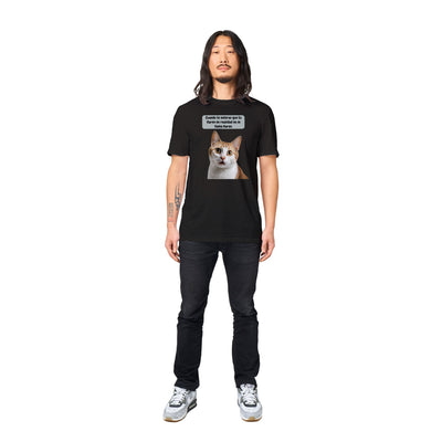 Camiseta unisex estampado de gato "Michi Sorprendido" Gelato