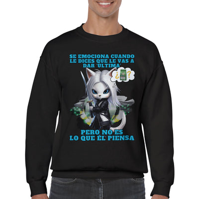 Sudadera Unisex Estampado de Gato 