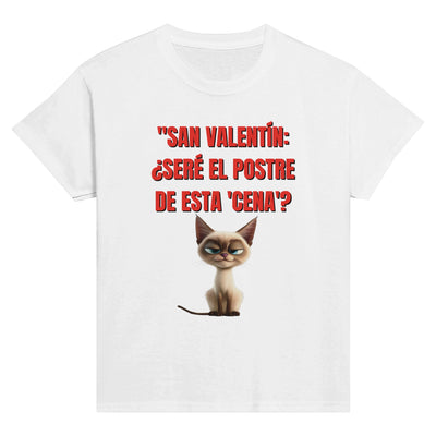 Camiseta Junior Unisex Estampado de Gato 