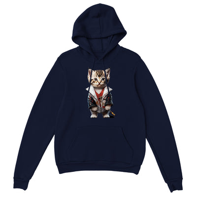 Sudadera con capucha unisex estampado de gato "Michi Yakuza" Gelato