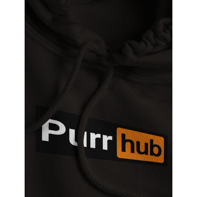 Sudadera con Capucha Unisex Estampado de Gato "Purr Hub" Michilandia | La tienda online de los fans de gatos