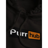 Sudadera con Capucha Unisex Estampado de Gato "Purr Hub" Michilandia | La tienda online de los fans de gatos