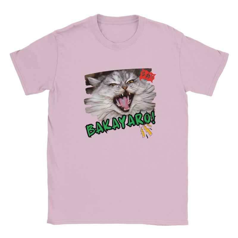 Camiseta Junior Unisex Estampado de Gato "Grito Cómico" Michilandia | La tienda online de los amantes de gatos