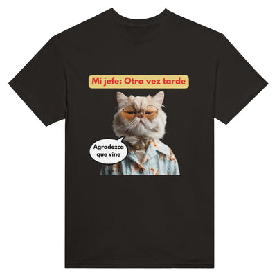 Camiseta Unisex Estampado de Gato 