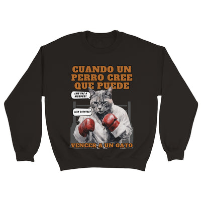 Sudadera unisex estampado de gato 