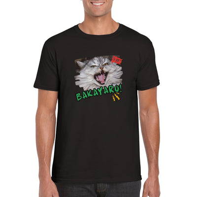 Camiseta unisex estampado de gato 