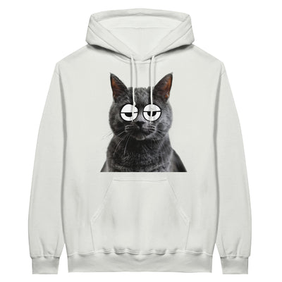 Sudadera con Capucha Unisex Estampado de Gato "Somnoliento Chartreux" Michilandia