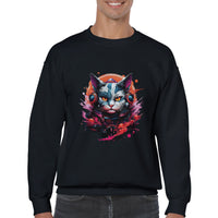 Sudadera Unisex Estampado de Gato 