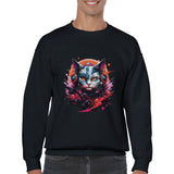 Sudadera Unisex Estampado de Gato "Retro Miau" Michilandia | La tienda online de los fans de gatos