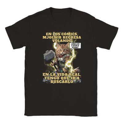 Camiseta unisex estampado de gato 