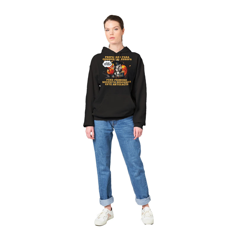 Sudadera con Capucha Unisex Estampado de Gato "De Batallas a Emojis" Michilandia | La tienda online de los fans de gatos