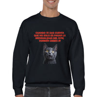 Sudadera Unisex Estampado de Gato 