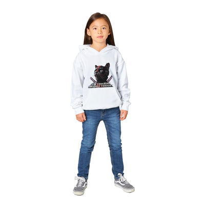 Sudadera con capucha júnior estampado de gato "MiauPool" Michilandia