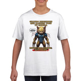 Camiseta Junior Unisex Estampado de Gato "Modo Wolverine" Michilandia | La tienda online de los fans de gatos