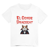 Camiseta Unisex Estampado de Gato "Conde Dracucat" Michilandia | La tienda online de los fans de gatos