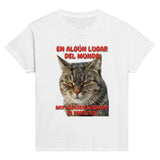 Camiseta Junior Unisex Estampado de Gato "Mirada Inquisitiva" Michilandia | La tienda online de los fans de gatos