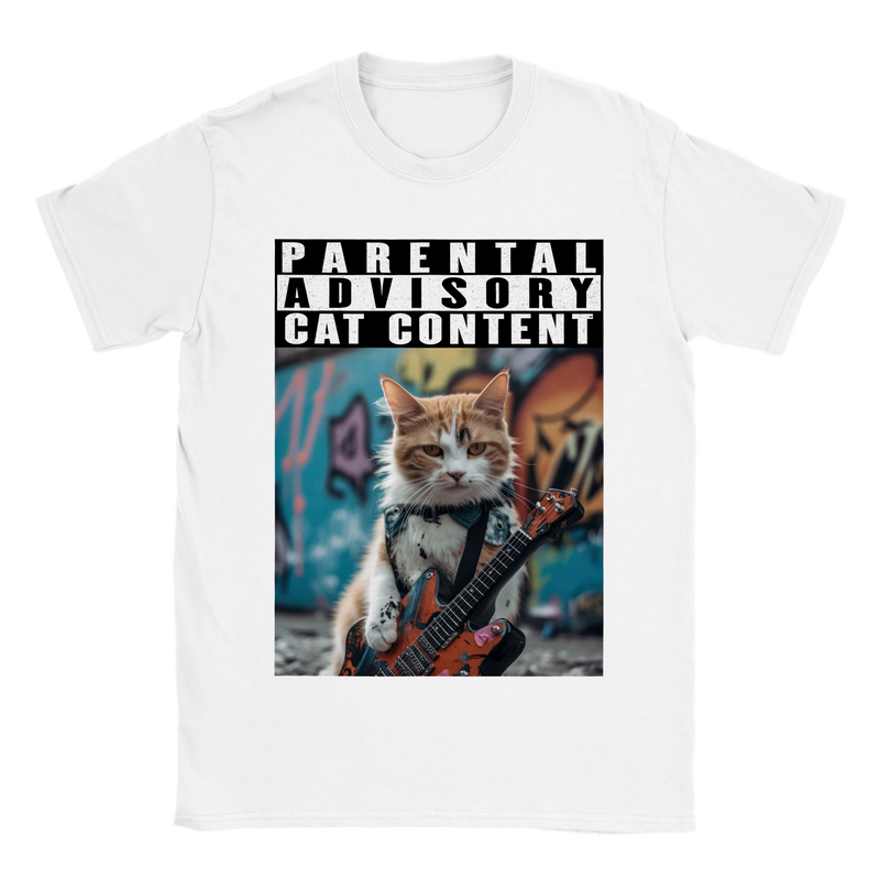 Camiseta unisex estampado de gato "Michi Rockstar" Gelato