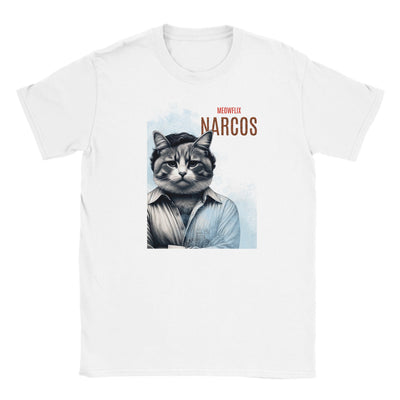 Camiseta Junior Unisex Estampado de Gato 