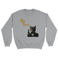 Sudadera Unisex Estampado de Gato "Bond, James Miau" Michilandia | La tienda online de los fans de gatos