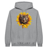 Sudadera con Capucha Unisex Estampado de Gato "Miau Solar" Michilandia