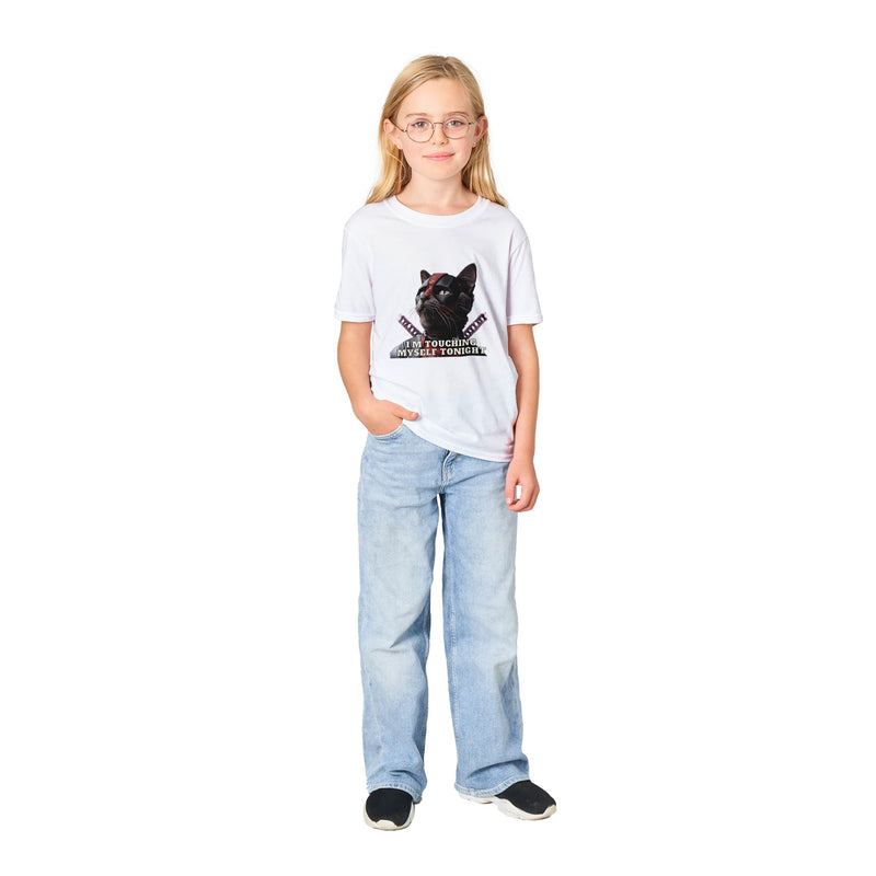 Camiseta Junior Unisex Estampado de Gato "MiauPool" Michilandia