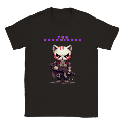 Camiseta unisex estampado de gato 