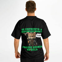 Camiseta de fútbol unisex estampado de gato "Guardián del Sillón" Subliminator