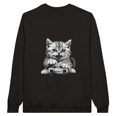 Sudadera Unisex Estampado de Gato 