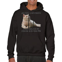 Sudadera con Capucha Unisex Estampado de Gato 