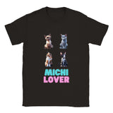 Camiseta unisex estampado de gato "Michi Lover" v3 Gelato