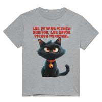 Camiseta Unisex Estampado de Gato "Personal Felino" Michilandia | La tienda online de los fans de gatos