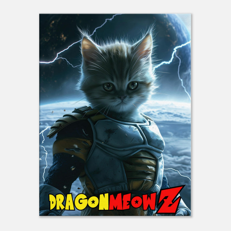 Lienzo de gato "Saiyan Cósmico" Michilandia | La tienda online de los fans de gatos