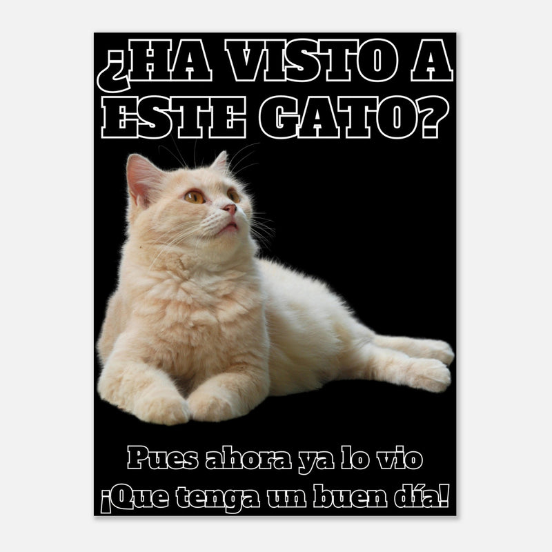 Panel de aluminio impresión de gato "Gato del Día" Michilandia | La tienda online de los fans de gatos