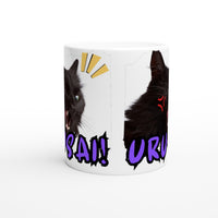 Taza Blanca con Impresión de Gato "Cállate" Michilandia | La tienda online de los amantes de gatos