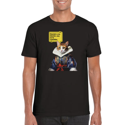 Camiseta unisex estampado de gato 