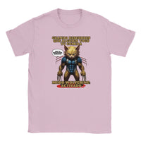 Camiseta Junior Unisex Estampado de Gato "Modo Wolverine" Michilandia | La tienda online de los fans de gatos