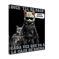 Lienzo de gato "I'll Be Back" Michilandia | La tienda online de los amantes de gatos