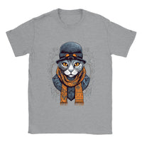 Camiseta unisex estampado de gato "Fashion michi"