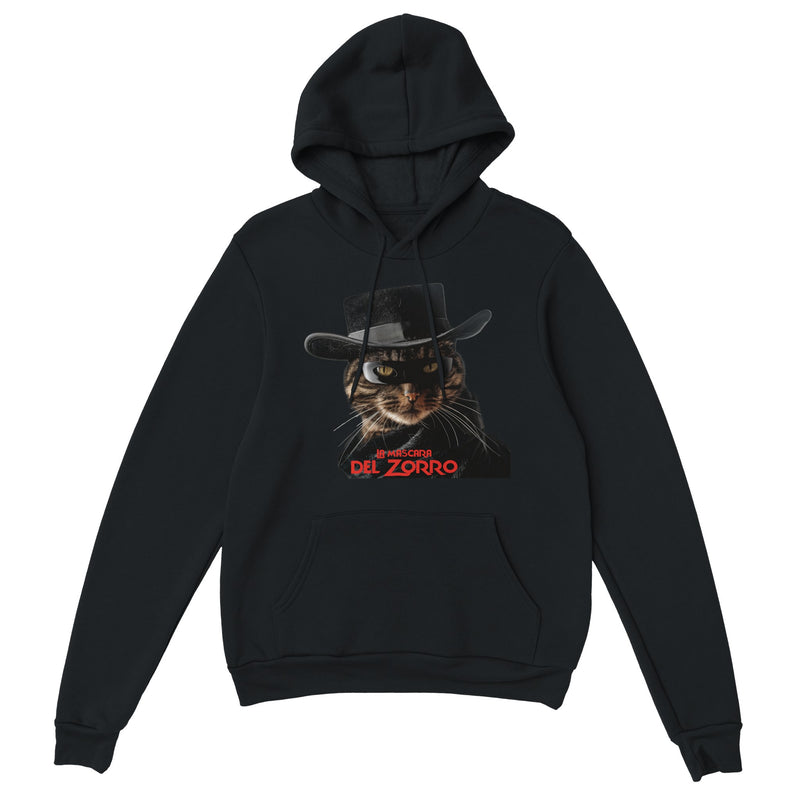 Sudadera con Capucha Unisex Estampado de Gato "Miau Enmascarado" Michilandia